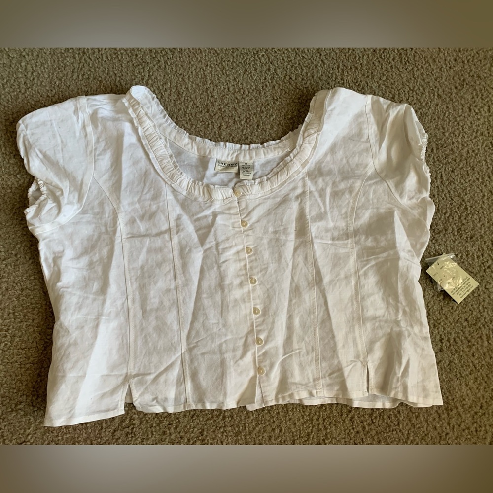 Sherry Taylor Plus Size Linen Top